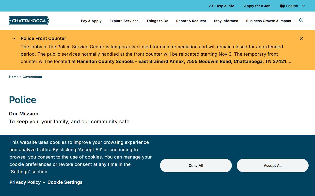 Chattanooga Jail Mugshots through the Chattanooga Police Department