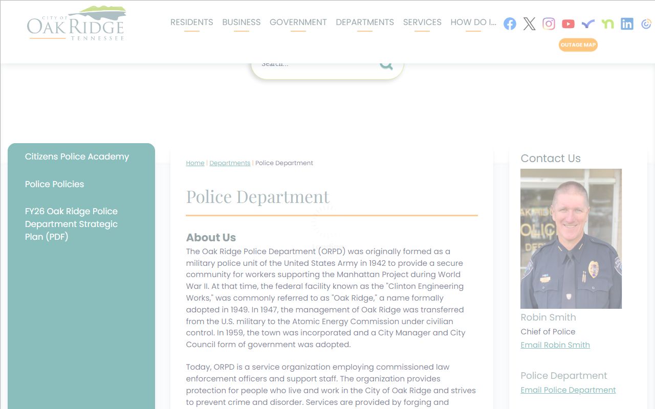 Oak Ridge Jail Mugshots from Oak Ridge Police Department